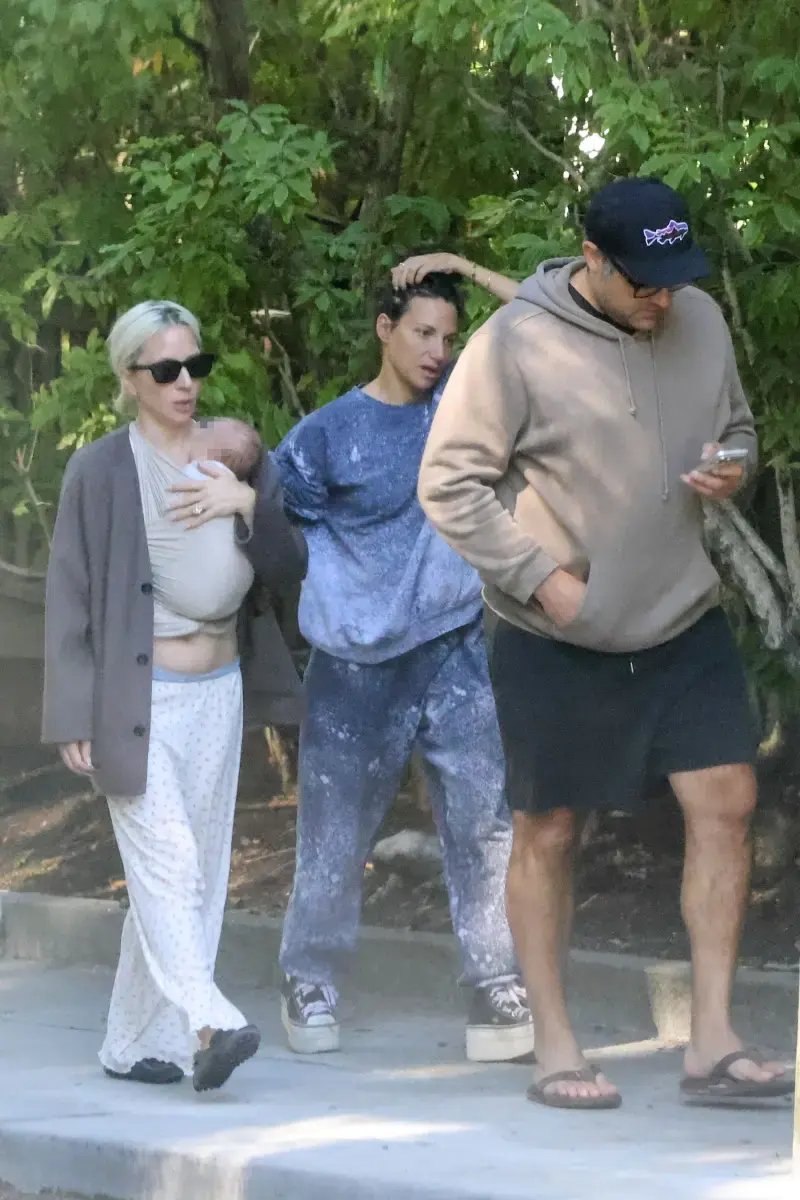 Lady Gaga Spotted With Newborn Baby for the First Time